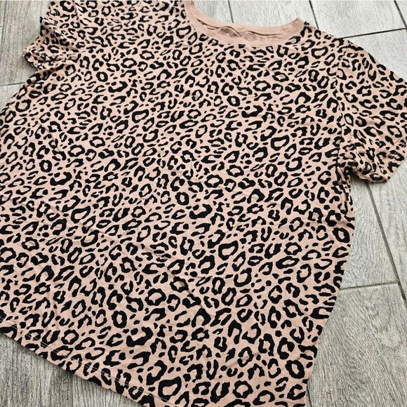 Torrid Brown and Black Cheetah Print Short Sleeve Shirt Size 3 - Picture 4 of 6